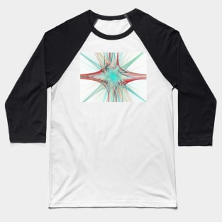 Nerve cells, abstract illustration (C051/0309) Baseball T-Shirt